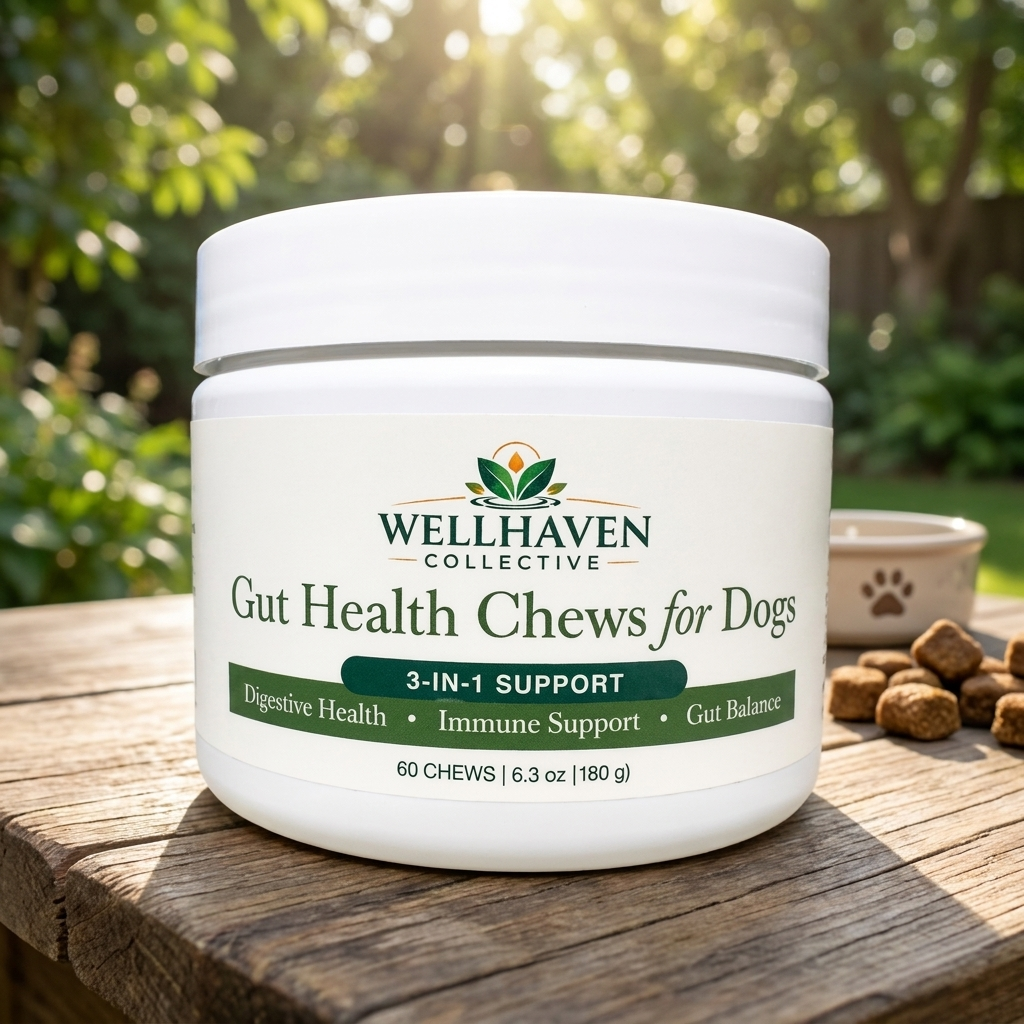 Gut Health Chews for Dogs 3-in-1 Digestive 60 Chews