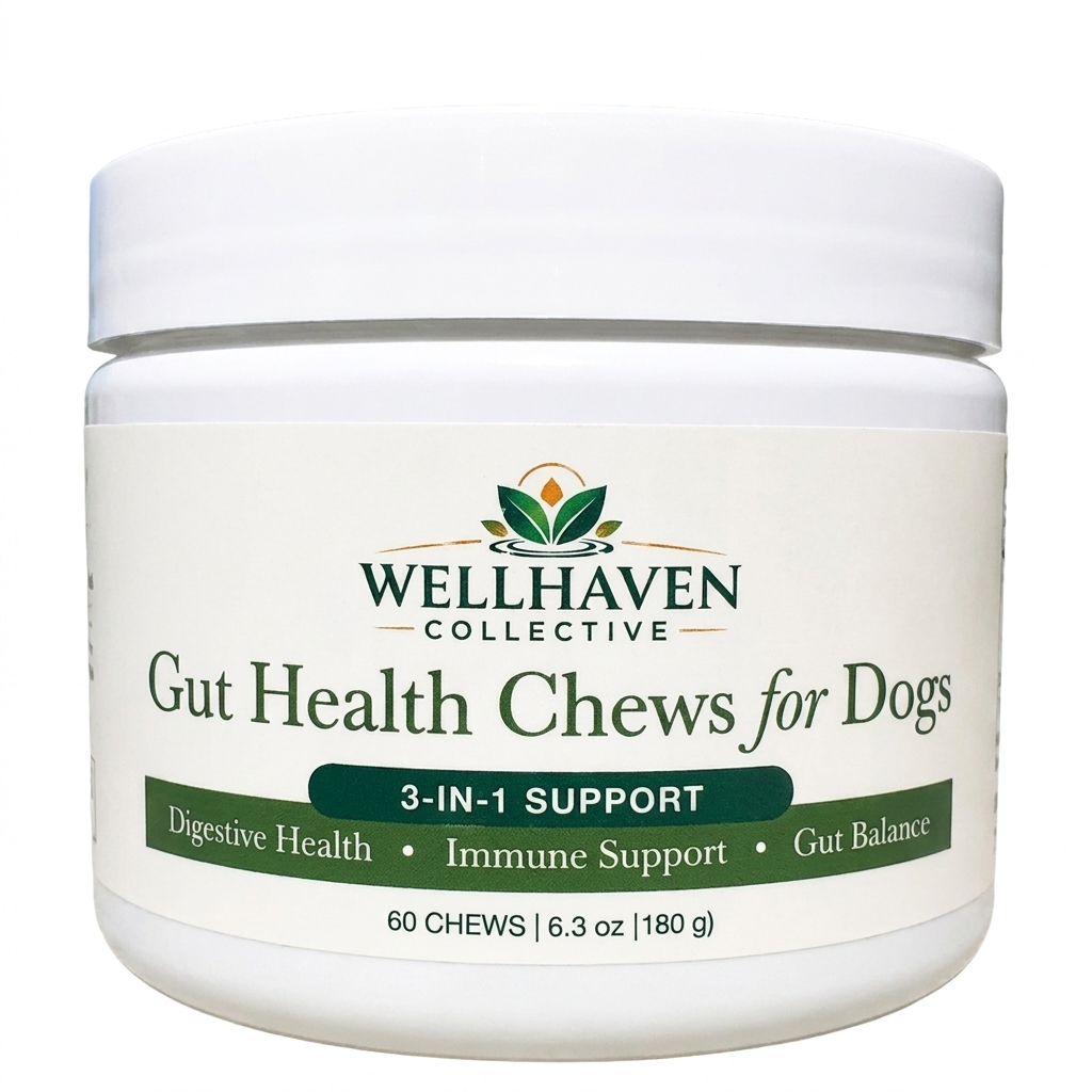 Gut Health Chews for Dogs 3-in-1 Digestive 60 Chews
